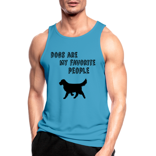 Männer Tank Top atmungsaktiv - Favorite Dog - Saphirblau