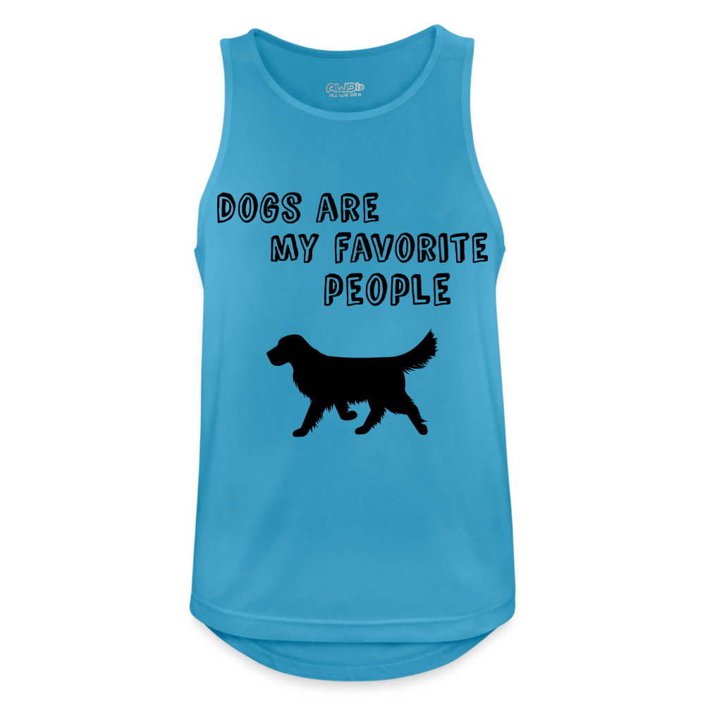 Männer Tank Top atmungsaktiv - Favorite Dog - Saphirblau