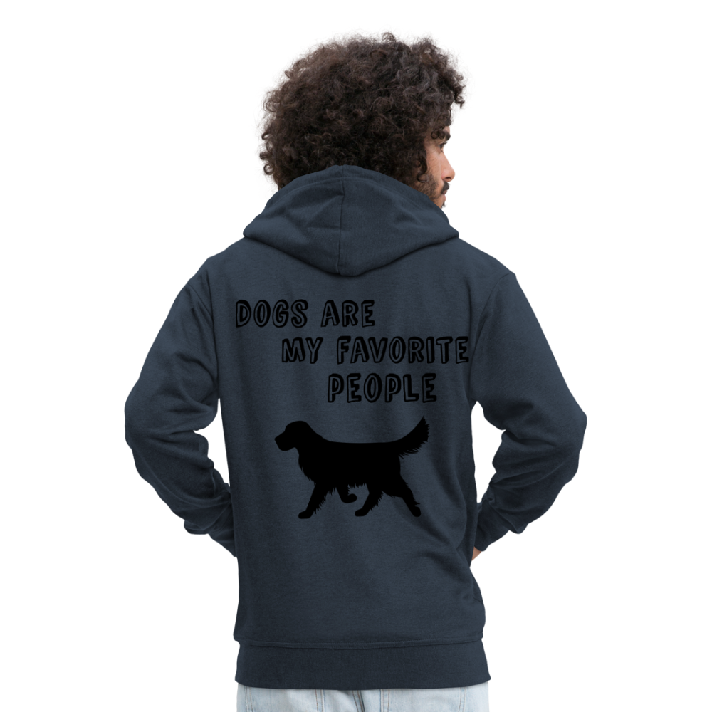 Männer Premium Kapuzenjacke - Favorite Dog - Navy