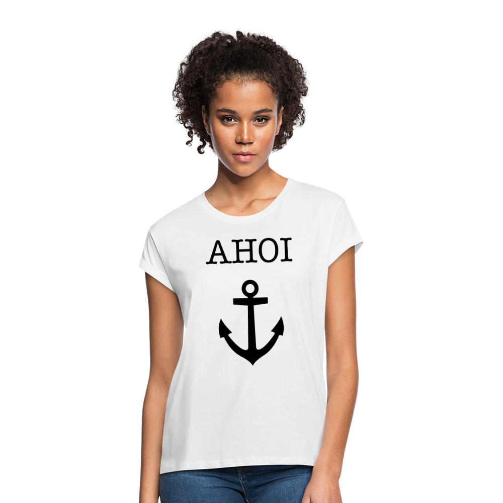 Frauen Oversize T-Shirt - Ahoi - weiß