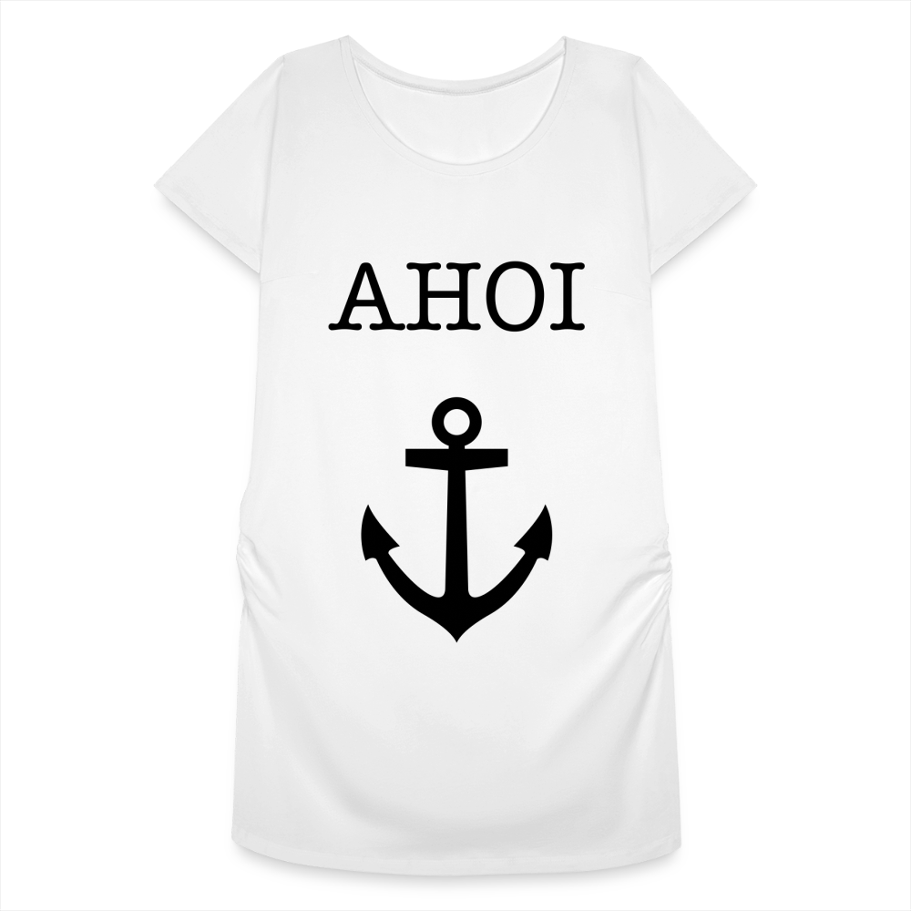 Frauen Schwangerschafts-T-Shirt - Ahoi - weiß