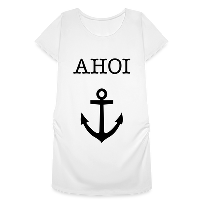 Frauen Schwangerschafts-T-Shirt - Ahoi - weiß