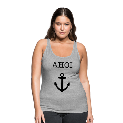 Frauen Premium Tank Top - Ahoi - Grau meliert