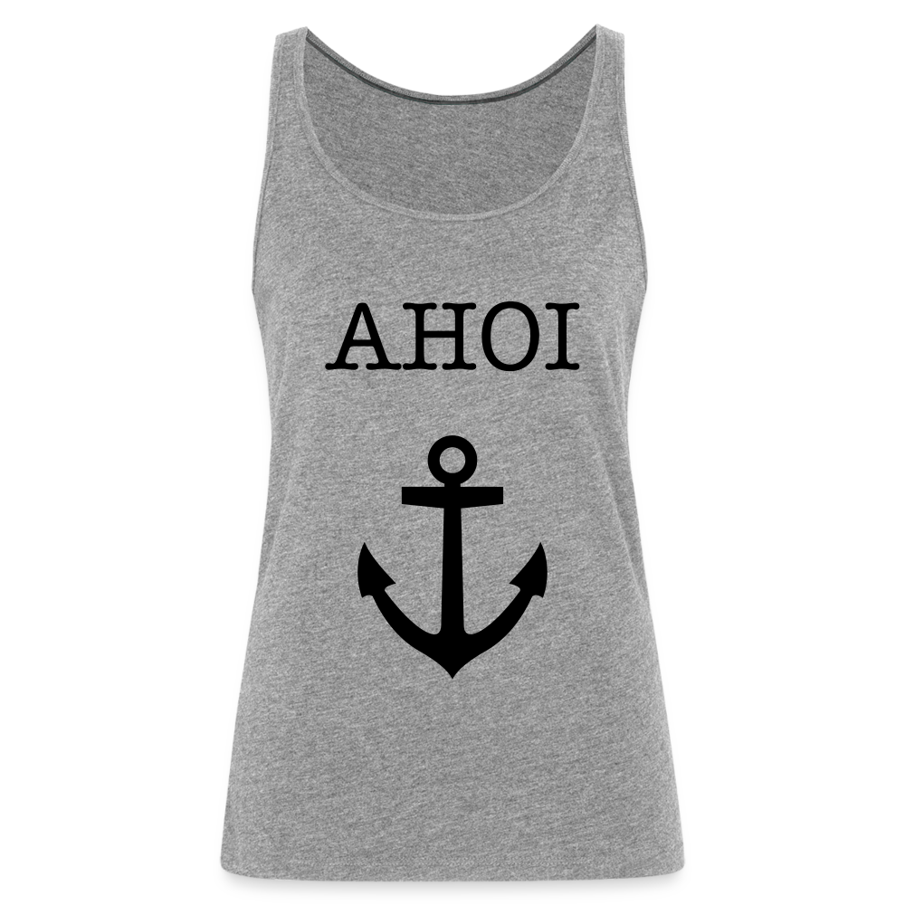 Frauen Premium Tank Top - Ahoi - Grau meliert