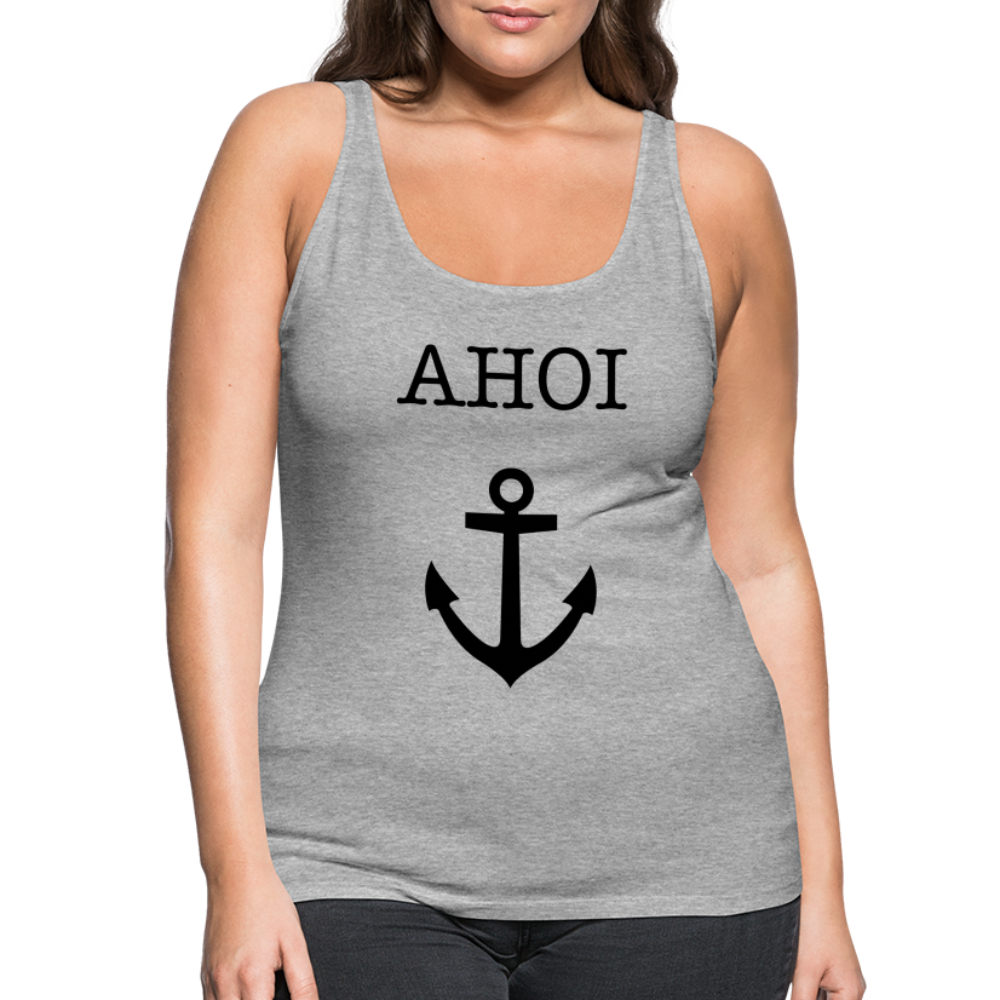 Frauen Premium Tank Top - Ahoi - Grau meliert