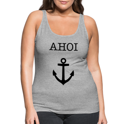 Frauen Premium Tank Top - Ahoi - Grau meliert