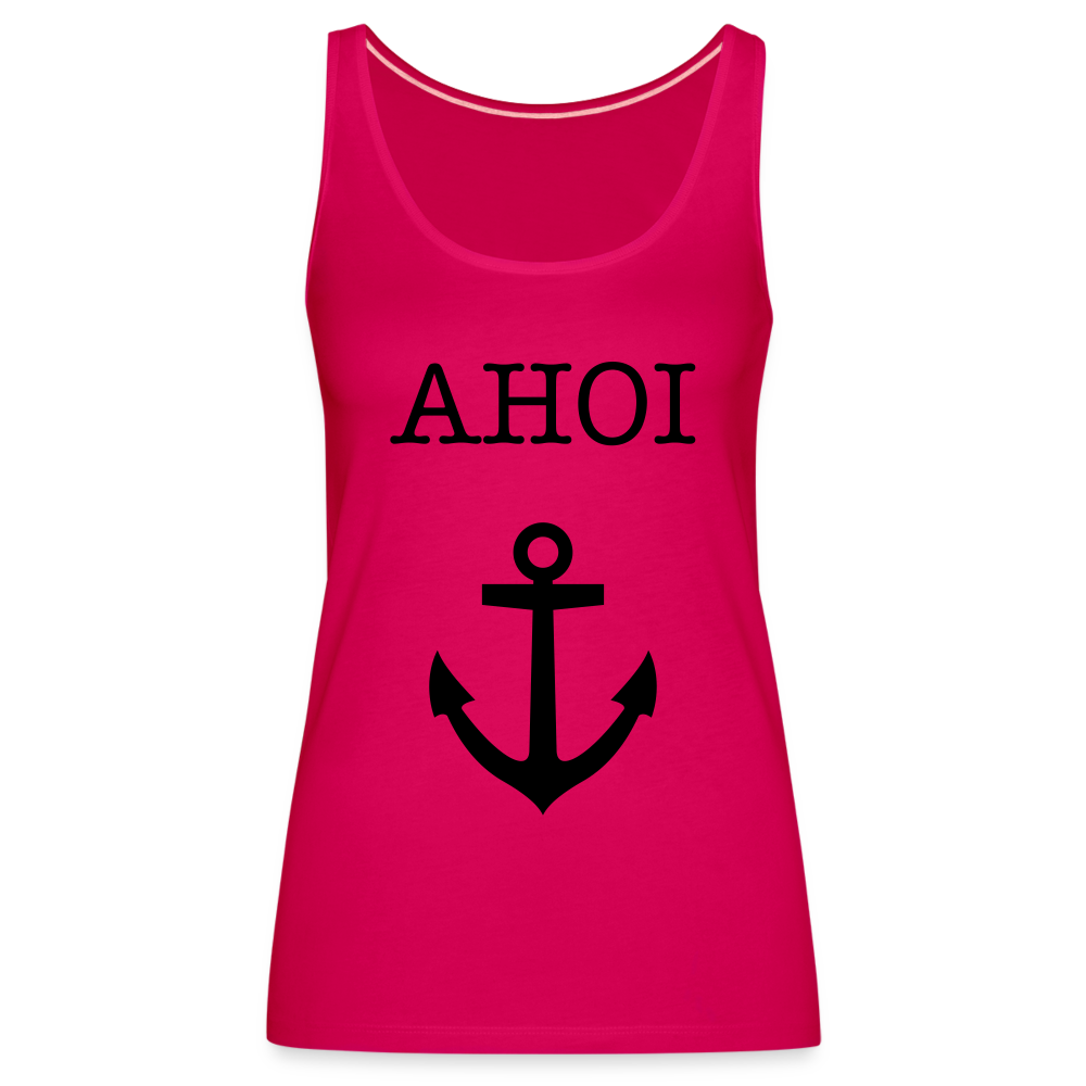 Frauen Premium Tank Top - Ahoi - dunkles Pink