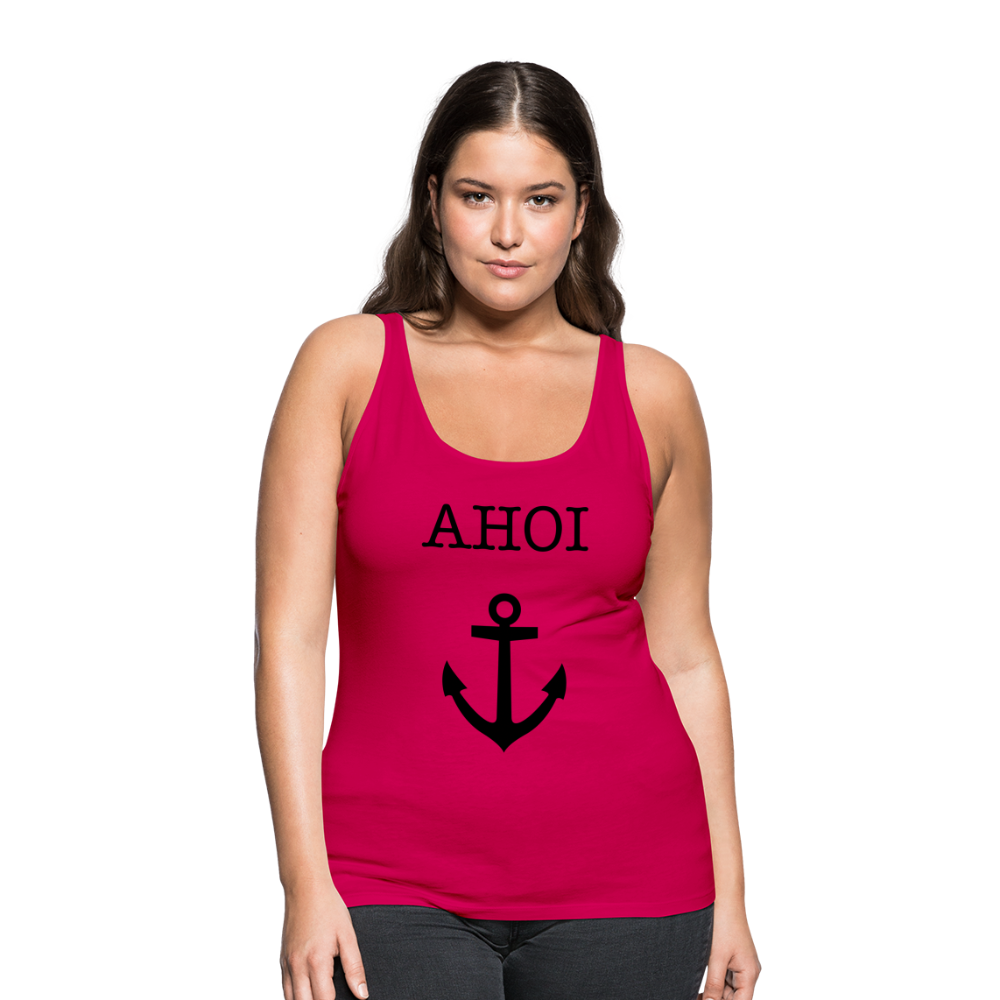 Frauen Premium Tank Top - Ahoi - dunkles Pink