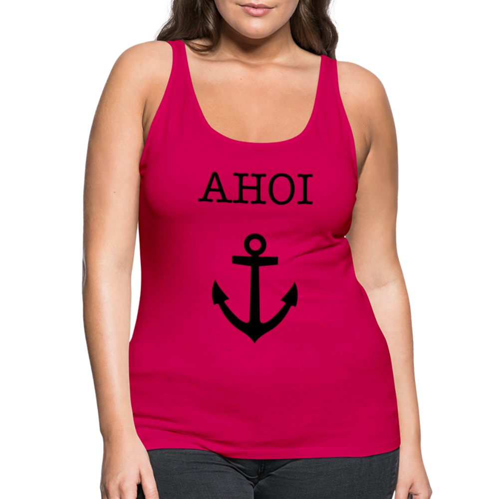 Frauen Premium Tank Top - Ahoi - dunkles Pink