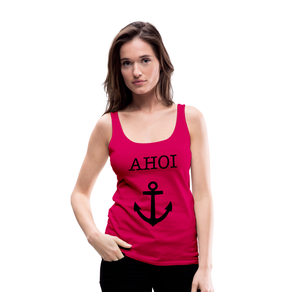 Frauen Premium Tank Top - Ahoi - dunkles Pink