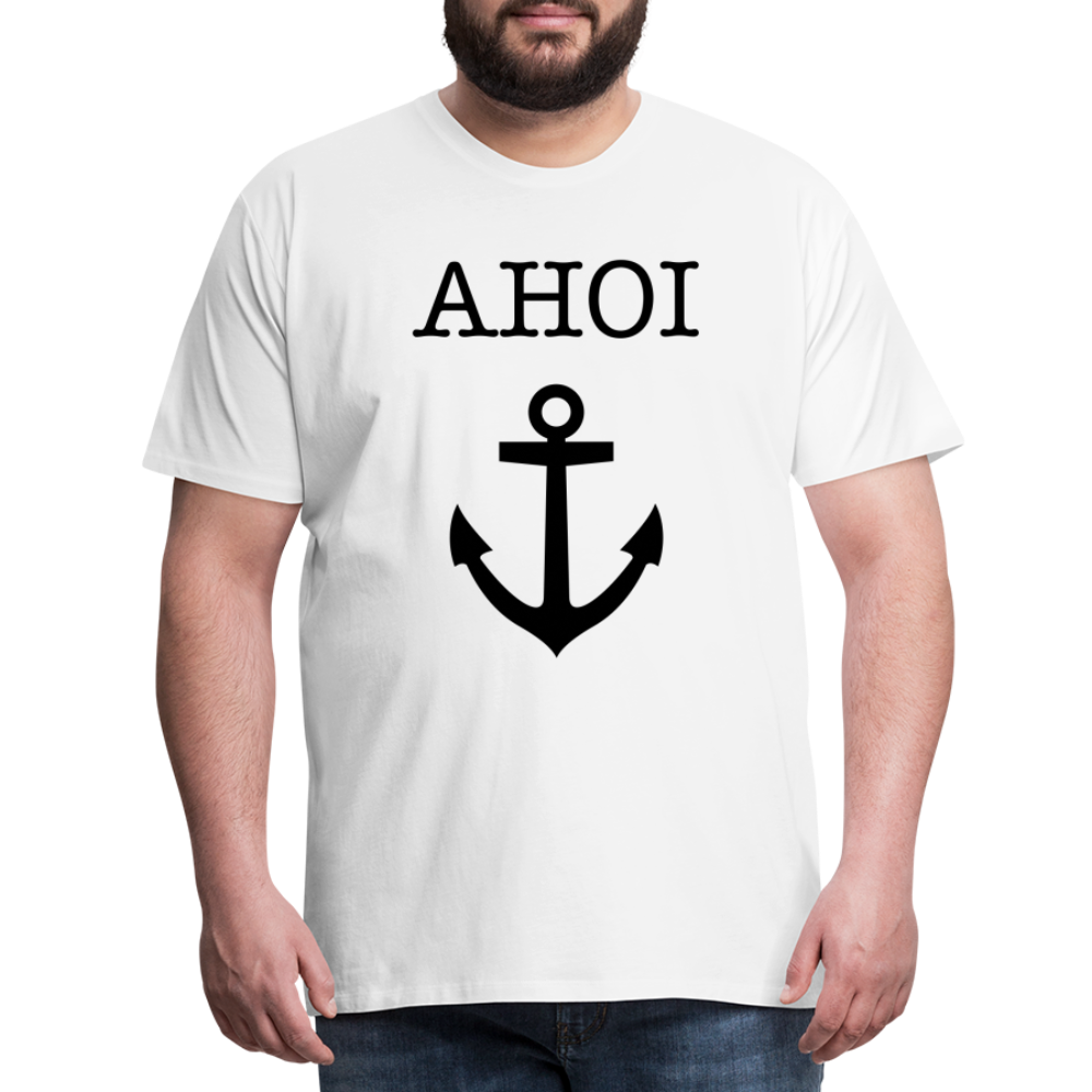 Männer Premium T-Shirt - Ahoi - weiß