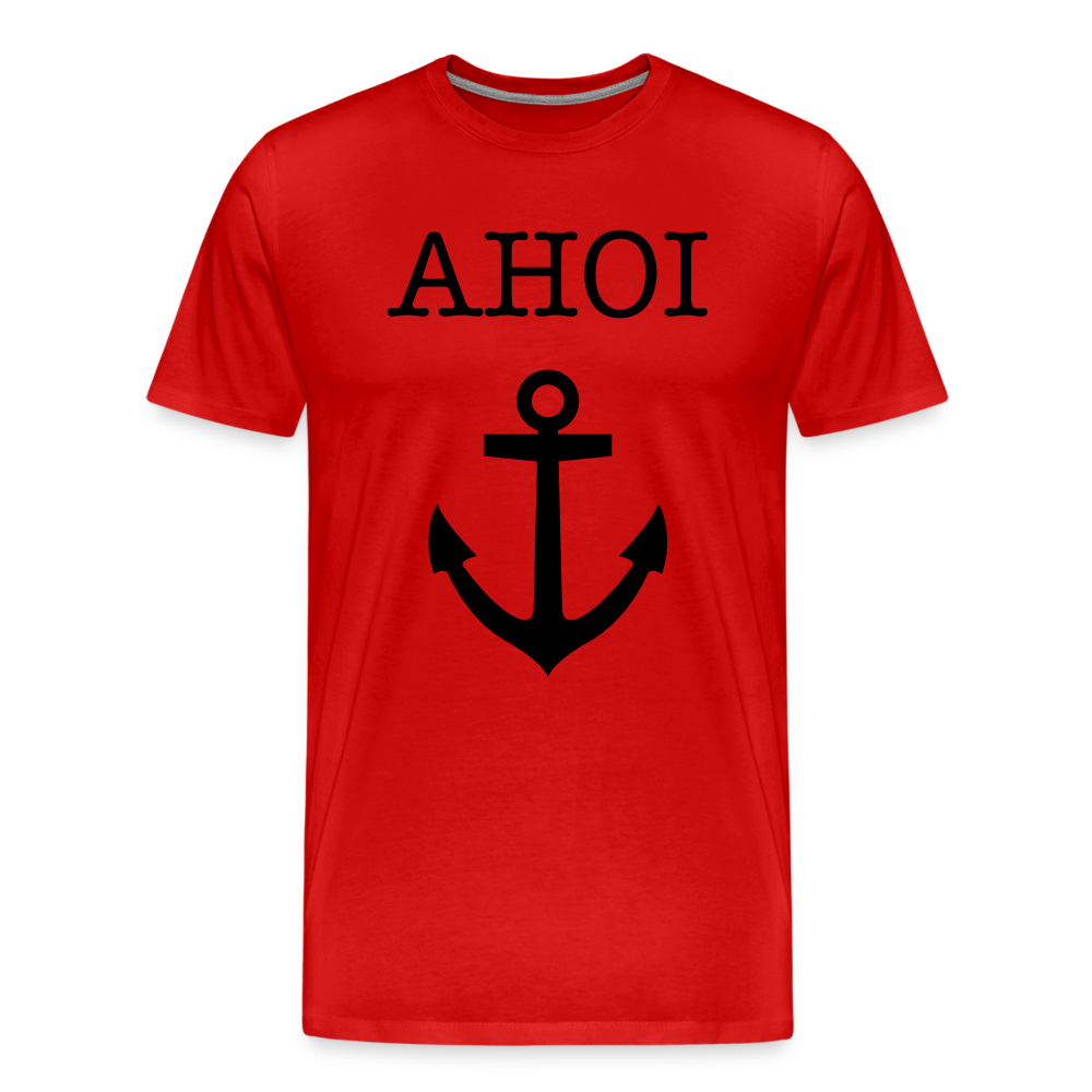 Männer Premium T-Shirt - Ahoi - Rot