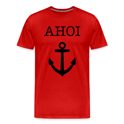 Männer Premium T-Shirt - Ahoi - Rot