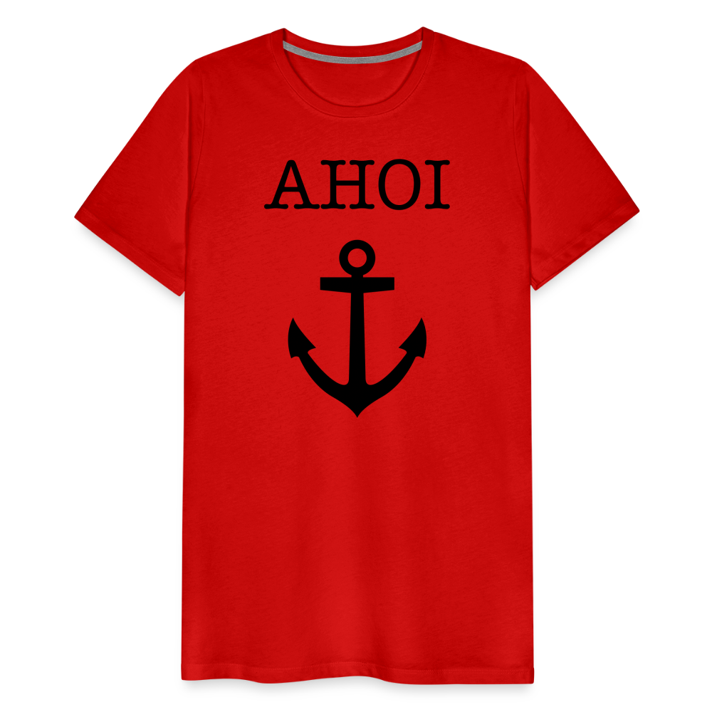 Männer Premium T-Shirt - Ahoi - Rot