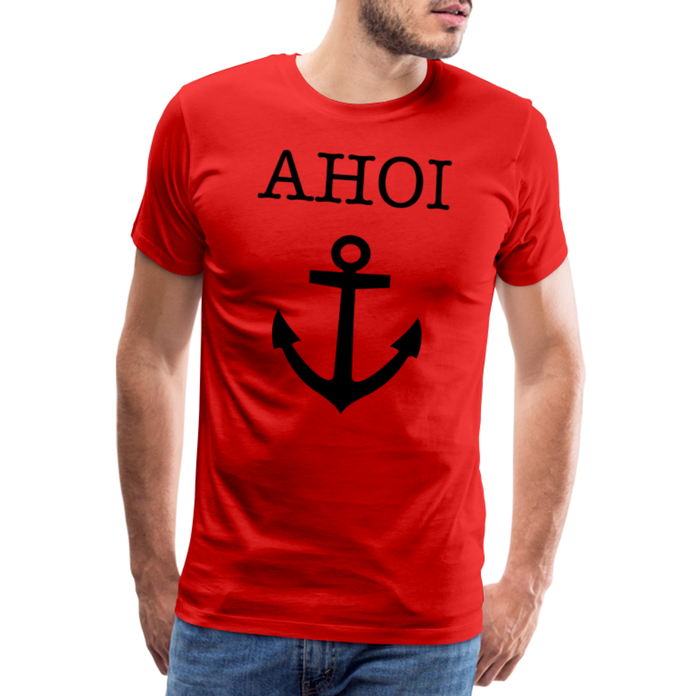 Männer Premium T-Shirt - Ahoi - Rot