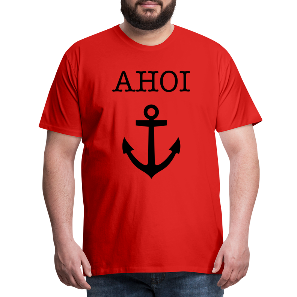 Männer Premium T-Shirt - Ahoi - Rot