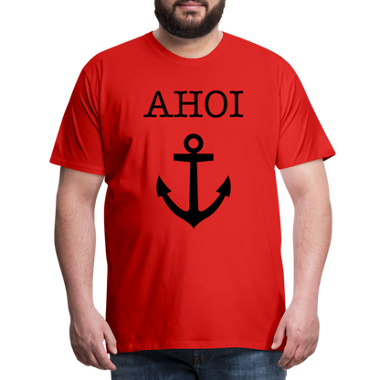 Männer Premium T-Shirt - Ahoi - Rot