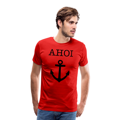 Männer Premium T-Shirt - Ahoi - Rot