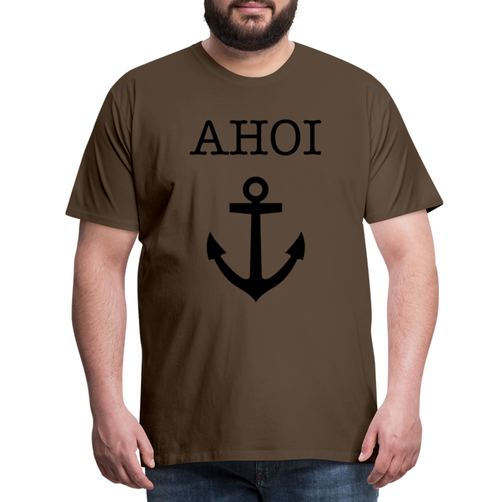 Männer Premium T-Shirt - Ahoi - Edelbraun