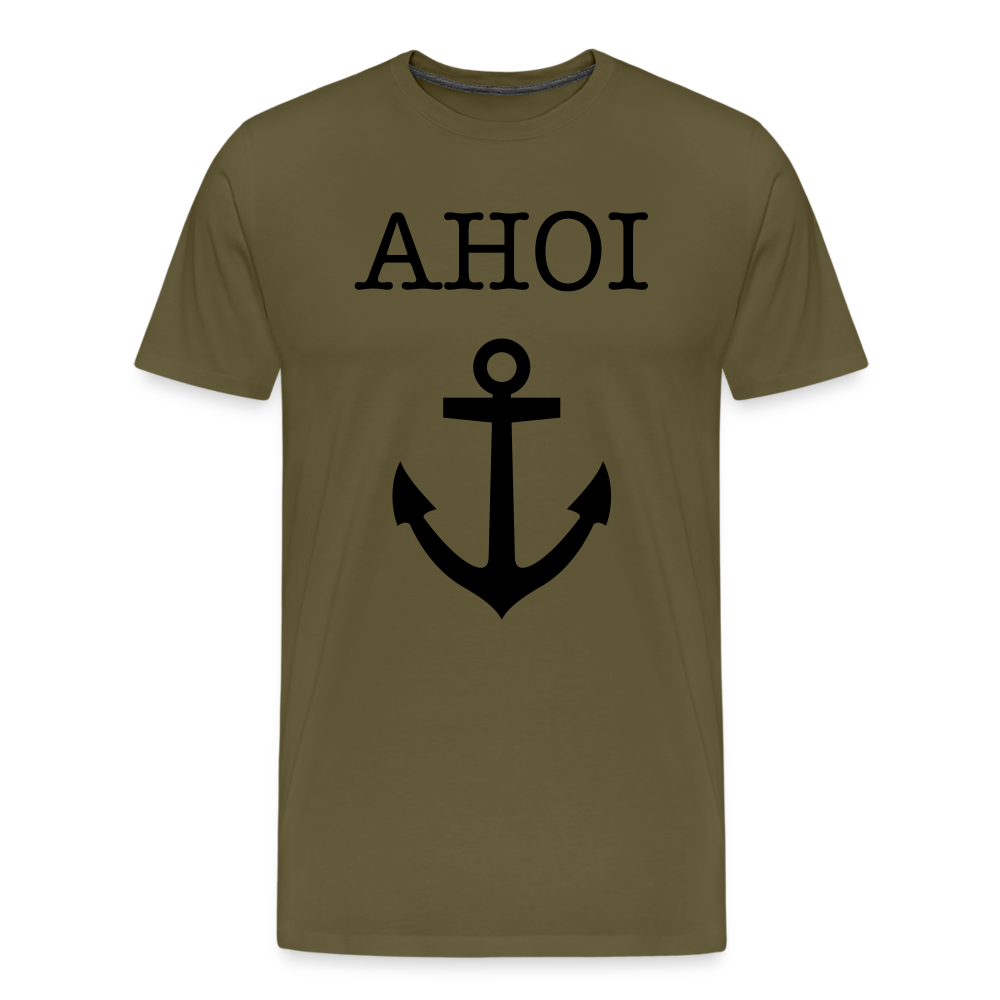 Männer Premium T-Shirt - Ahoi - Khaki