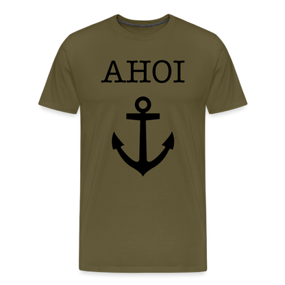 Männer Premium T-Shirt - Ahoi - Khaki