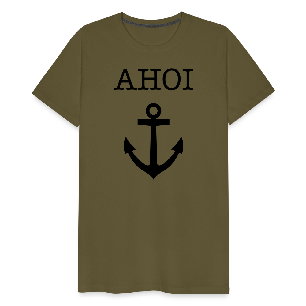 Männer Premium T-Shirt - Ahoi - Khaki