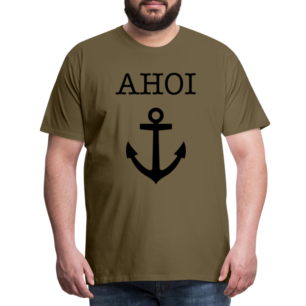 Männer Premium T-Shirt - Ahoi - Khaki