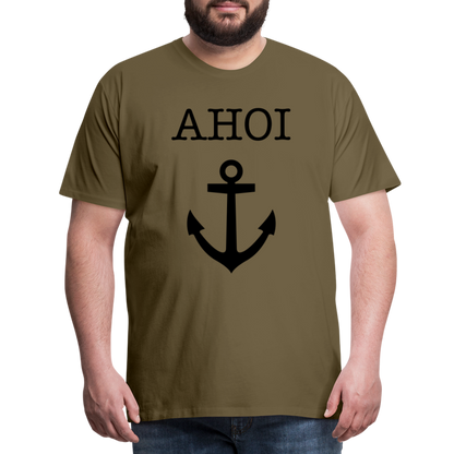 Männer Premium T-Shirt - Ahoi - Khaki