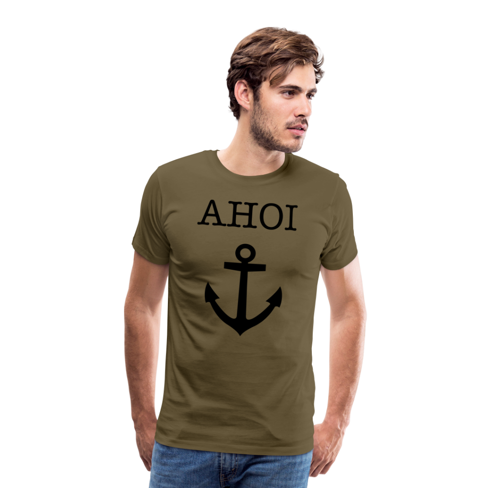 Männer Premium T-Shirt - Ahoi - Khaki