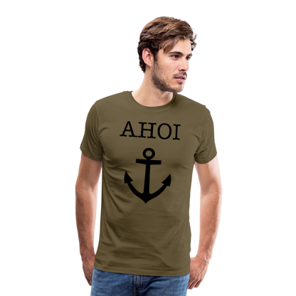 Männer Premium T-Shirt - Ahoi - Khaki