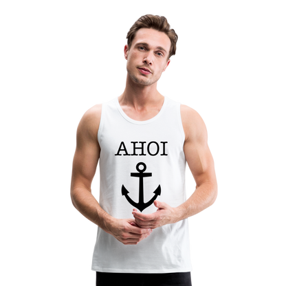 Männer Premium Tank Top -  Ahoi - weiß