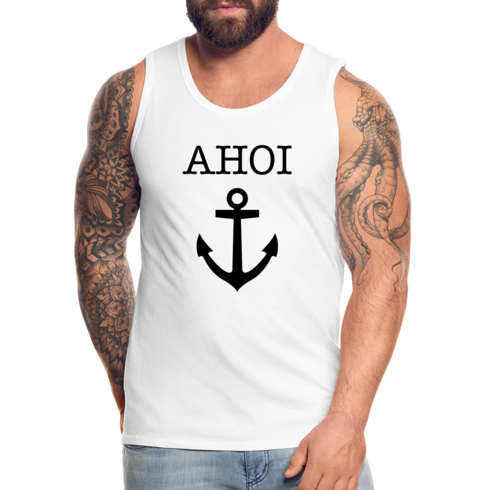 Männer Premium Tank Top -  Ahoi - weiß