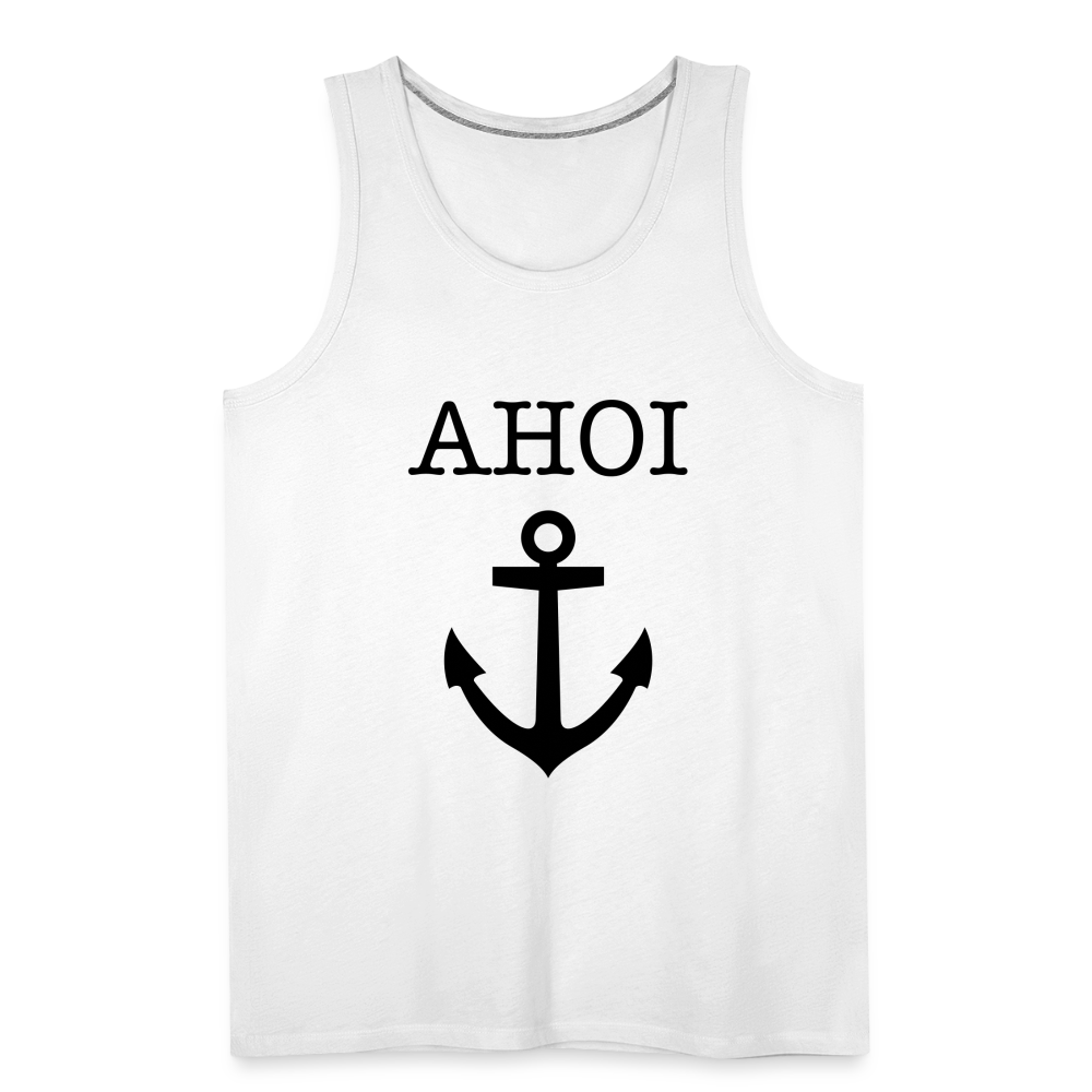 Männer Premium Tank Top -  Ahoi - weiß