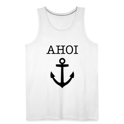 Männer Premium Tank Top -  Ahoi - weiß