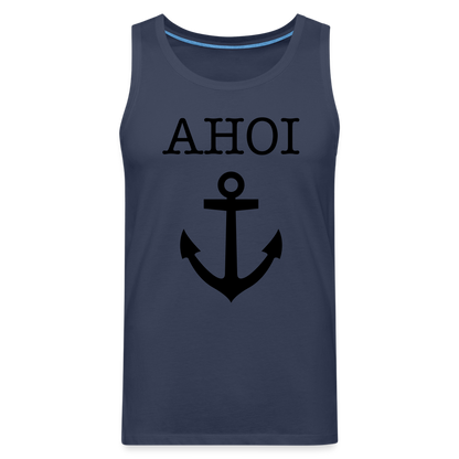 Männer Premium Tank Top -  Ahoi - Navy