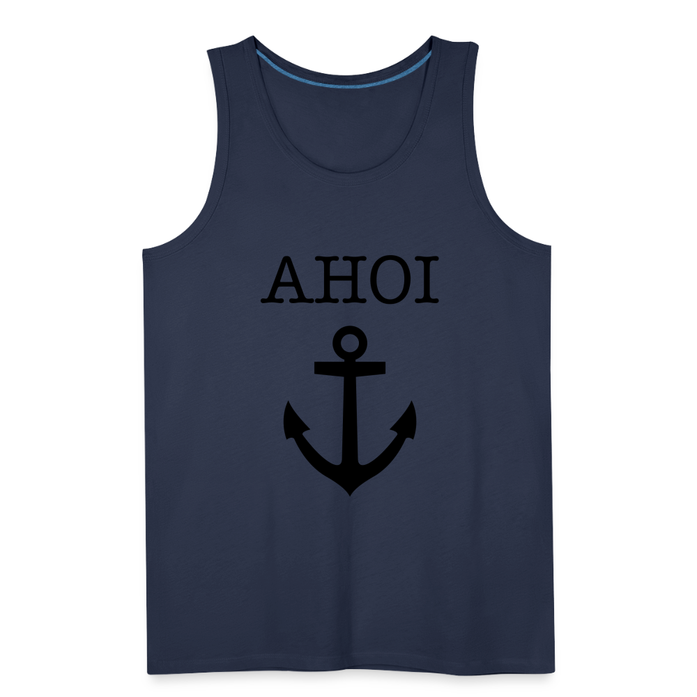 Männer Premium Tank Top -  Ahoi - Navy