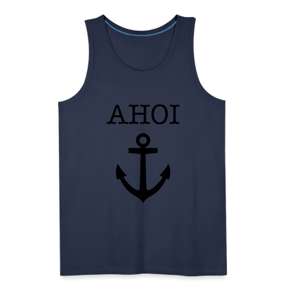 Männer Premium Tank Top -  Ahoi - Navy