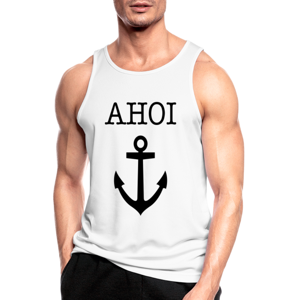 Männer Tank Top atmungsaktiv - Ahoi - weiß