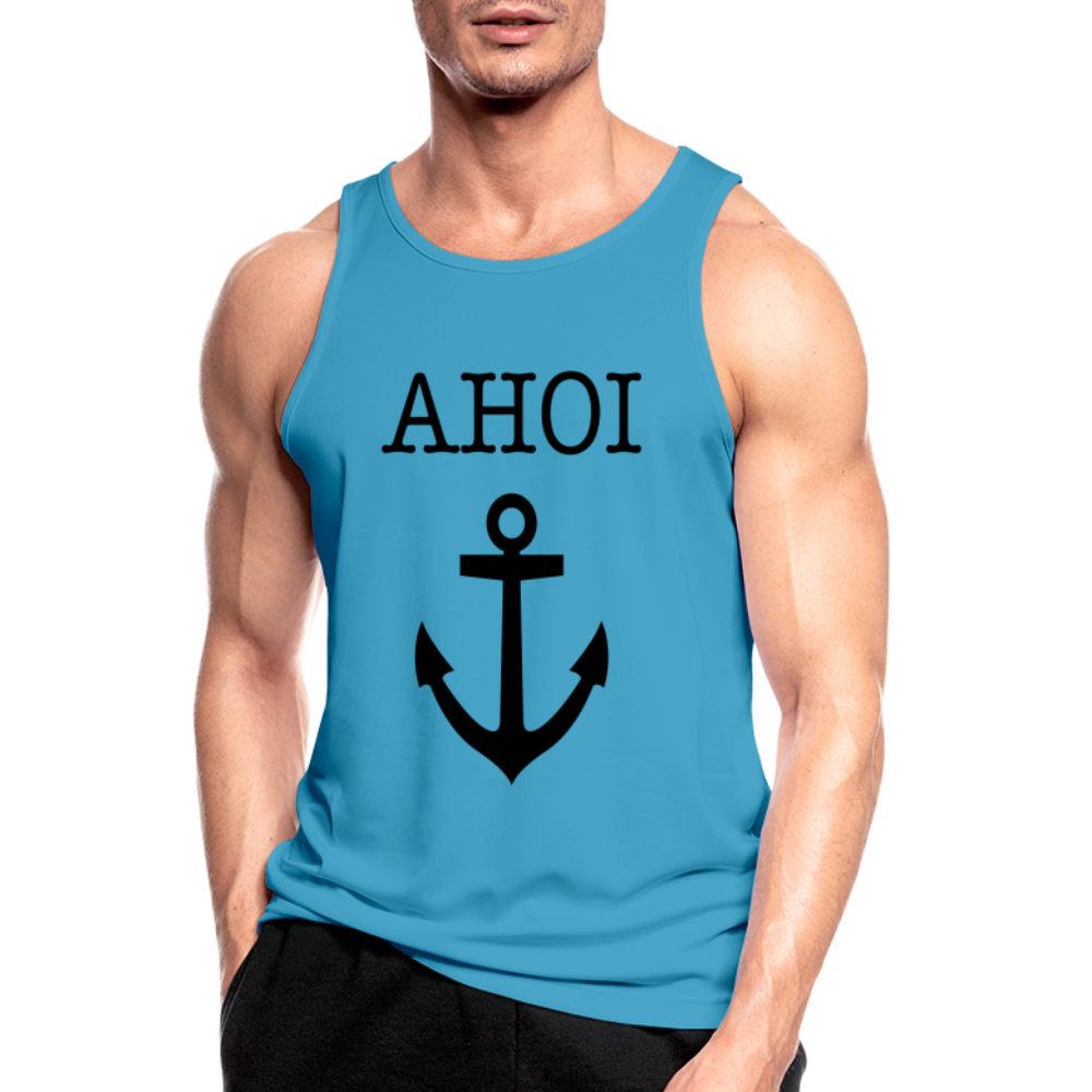 Männer Tank Top atmungsaktiv - Ahoi - Saphirblau