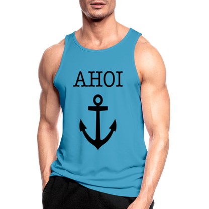 Männer Tank Top atmungsaktiv - Ahoi - Saphirblau