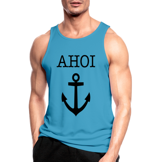 Männer Tank Top atmungsaktiv - Ahoi - Saphirblau