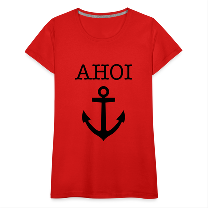 Frauen Premium T-Shirt - Ahoi - Rot