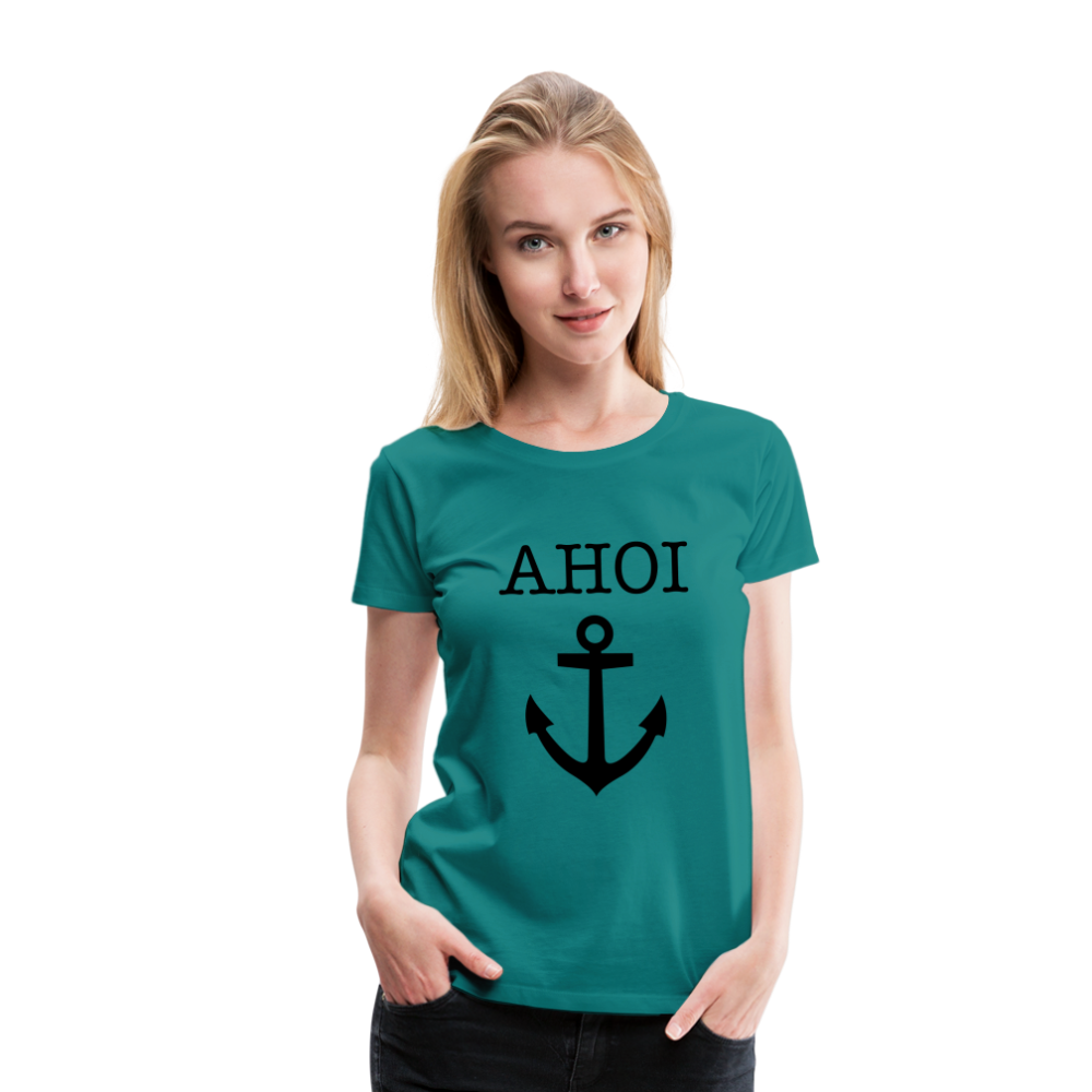 Frauen Premium T-Shirt - Ahoi - Divablau