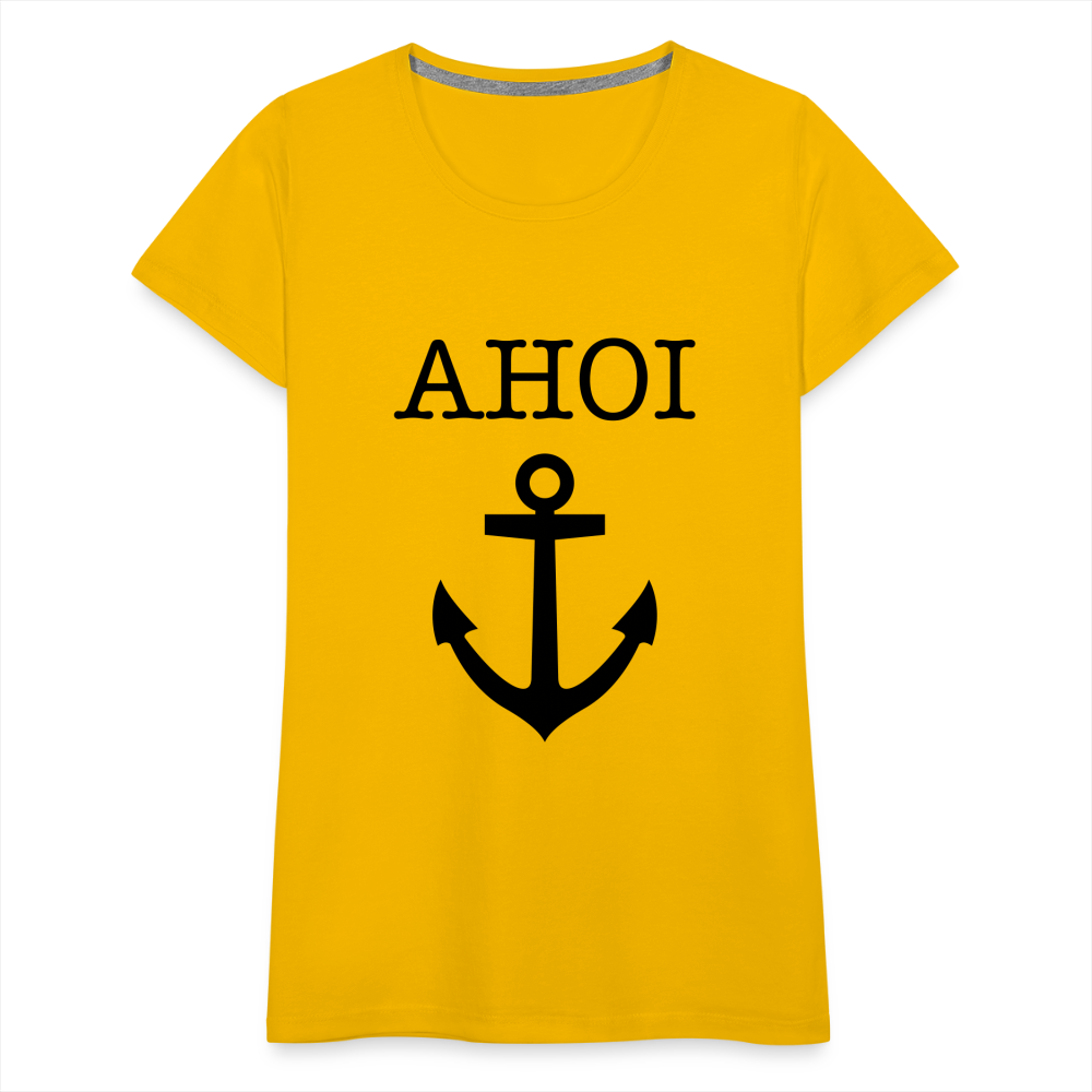 Frauen Premium T-Shirt - Ahoi - Sonnengelb