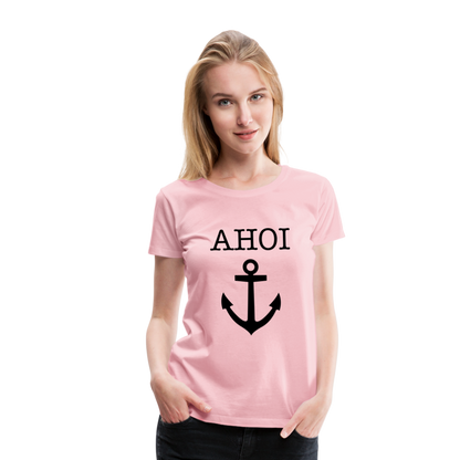 Frauen Premium T-Shirt - Ahoi - Hellrosa