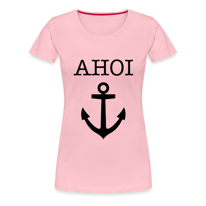 Frauen Premium T-Shirt - Ahoi - Hellrosa