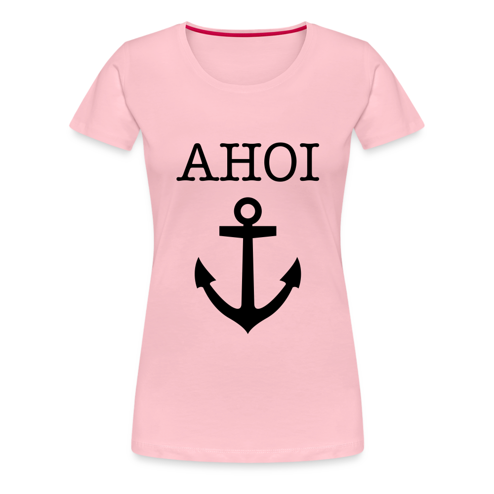 Frauen Premium T-Shirt - Ahoi - Hellrosa