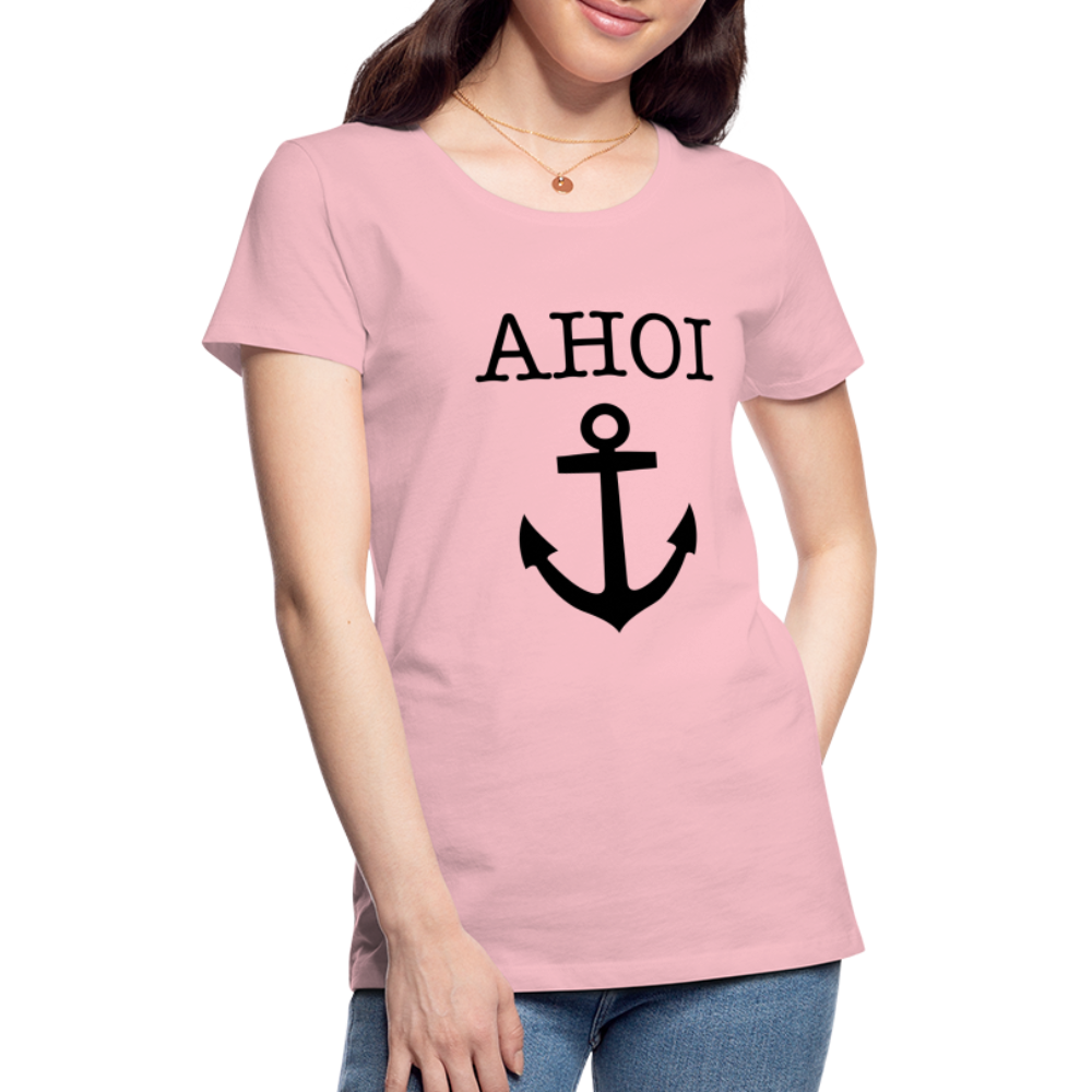 Frauen Premium T-Shirt - Ahoi - Hellrosa