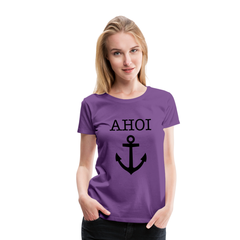 Frauen Premium T-Shirt - Ahoi - Lila