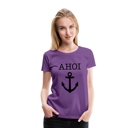 Frauen Premium T-Shirt - Ahoi - Lila